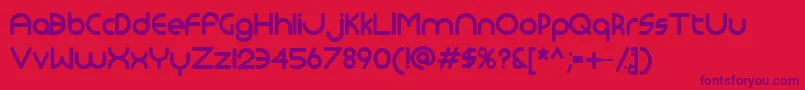 Monoglyceridebold Font – Purple Fonts on Red Background