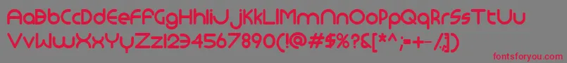 Monoglyceridebold Font – Red Fonts on Gray Background