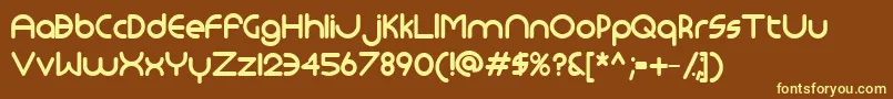 Monoglyceridebold Font – Yellow Fonts on Brown Background