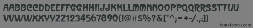 MedocRegular Font – Black Fonts on Gray Background