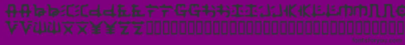 Zaibtsu Font – Black Fonts on Purple Background