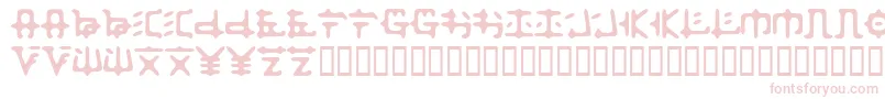 Zaibtsu Font – Pink Fonts on White Background