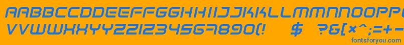 Lisätietoja Spacefri-fontista Spacefri-fontti – siniset fontit oranssilla taustalla