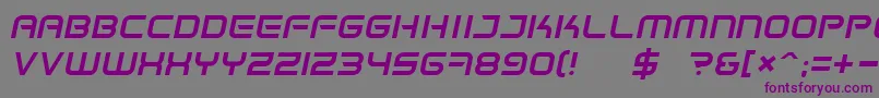 Spacefri Font – Purple Fonts on Gray Background