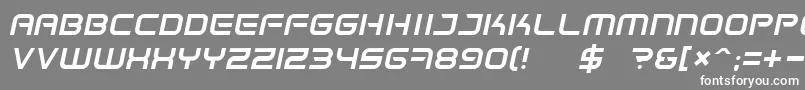 Spacefri Font – White Fonts on Gray Background