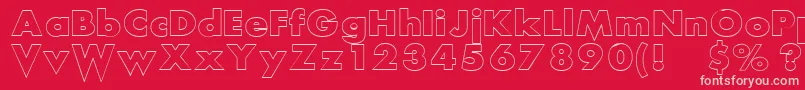 En savoir plus sur la police ScreamAlternativeOutlined Police ScreamAlternativeOutlined – polices roses sur fond rouge