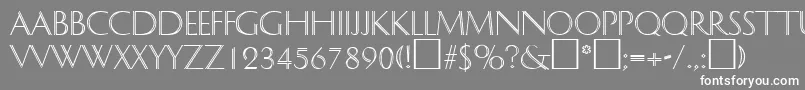 DelphinRegular Font – White Fonts on Gray Background