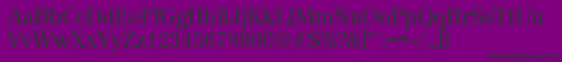 ValenciaMedium Font – Black Fonts on Purple Background