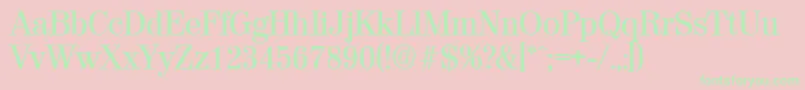 ValenciaMedium Font – Green Fonts on Pink Background