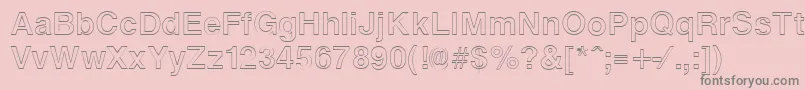 ArenaoutlineRegular Font – Gray Fonts on Pink Background