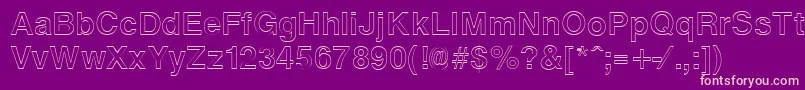 ArenaoutlineRegular Font – Pink Fonts on Purple Background