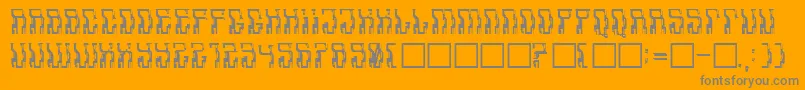 Lisätietoja Aadavalus-fontista Aadavalus-fontti – harmaat kirjasimet oranssilla taustalla