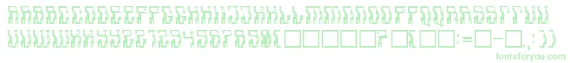 Aadavalus-fontti – vihreät fontit