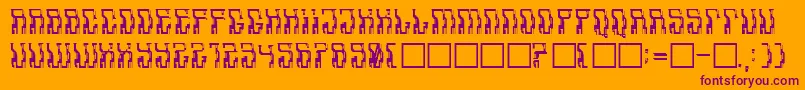 Aadavalus Font – Purple Fonts on Orange Background