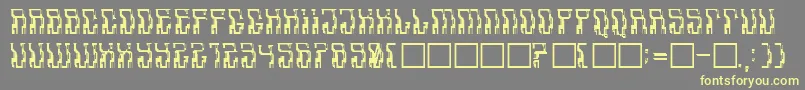 Aadavalus Font – Yellow Fonts on Gray Background