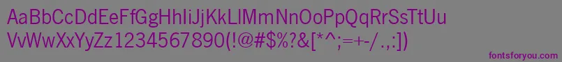 NewcastleRegular Font – Purple Fonts on Gray Background