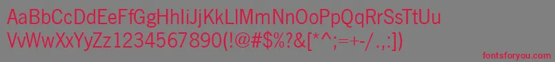 NewcastleRegular Font – Red Fonts on Gray Background