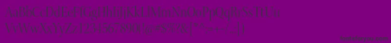 KeplerstdLightscndisp Font – Black Fonts on Purple Background