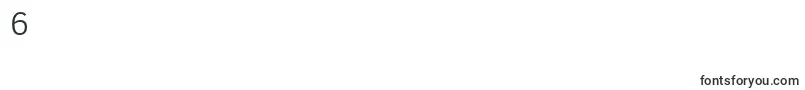 フォントClearSansLight – フォント数字6