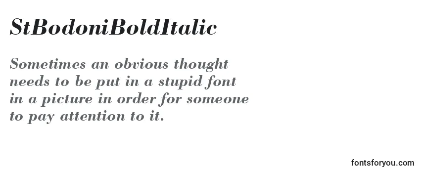 StBodoniBoldItalic フォントのレビュー