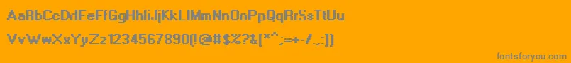 Шрифт AdobeDia – серые шрифты на оранжевом фоне