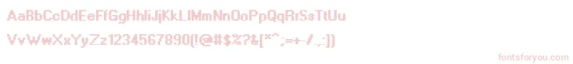 Шрифт AdobeDia – розовые шрифты на белом фоне