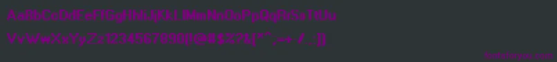 Fonte AdobeDia – fontes roxas em um fundo preto
