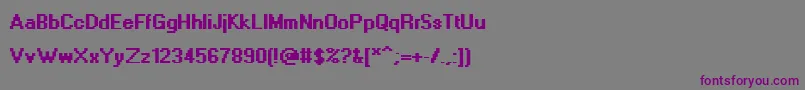 Шрифт AdobeDia – фиолетовые шрифты на сером фоне
