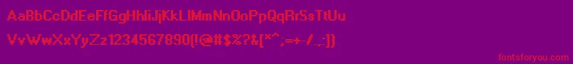 Шрифт AdobeDia – красные шрифты на фиолетовом фоне