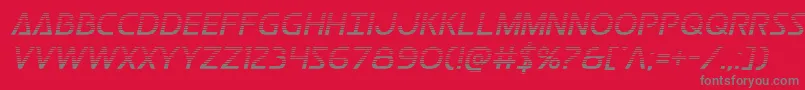 Postmastergrad Font – Gray Fonts on Red Background