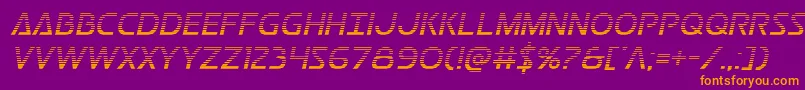 Postmastergrad Font – Orange Fonts on Purple Background