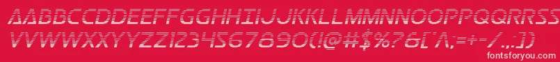 Postmastergrad Font – Pink Fonts on Red Background