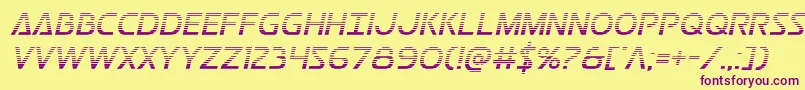 Postmastergrad Font – Purple Fonts on Yellow Background