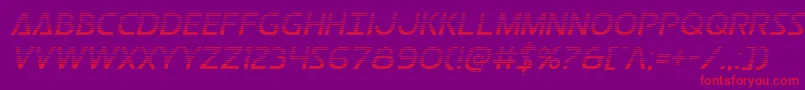 Postmastergrad Font – Red Fonts on Purple Background