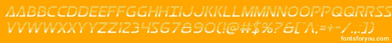 Postmastergrad Font – White Fonts on Orange Background