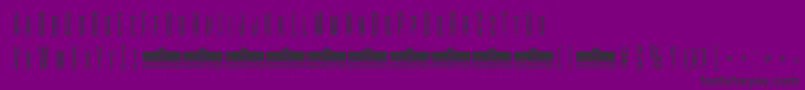 AlienscowsExtralightTrial Font – Black Fonts on Purple Background