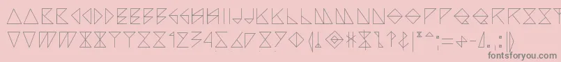 More about Arccos Font Arccos Font – Gray Fonts on Pink Background