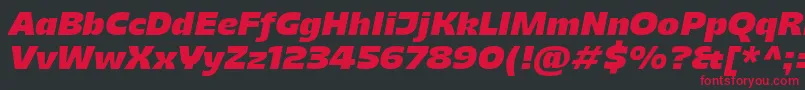 MajorisItalic Font – Red Fonts on Black Background
