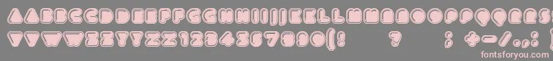 Icecreamer Font – Pink Fonts on Gray Background