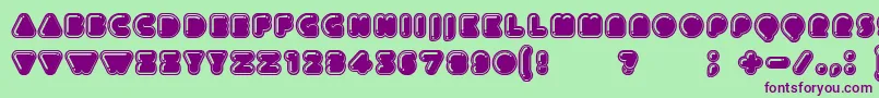 Icecreamer Font – Purple Fonts on Green Background