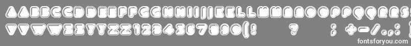 フォントIcecreamer – 灰色の背景に白い文字
