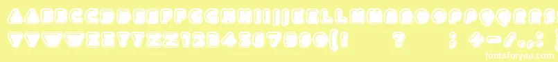 Icecreamer Font – White Fonts on Yellow Background