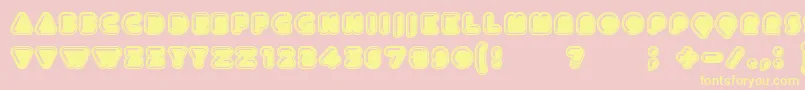 Icecreamer Font – Yellow Fonts on Pink Background