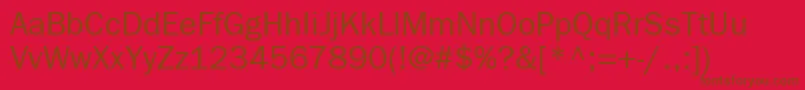 ItcFranklinGothicLtBook Font – Brown Fonts on Red Background