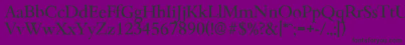 BambergantiqueRegular-fontti – mustat fontit violetilla taustalla