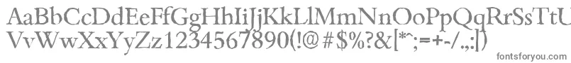 Шрифт BambergantiqueRegular – серые шрифты на белом фоне