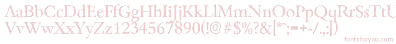 BambergantiqueRegular Font – Pink Fonts on White Background