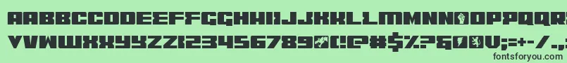 Coder Font – Black Fonts on Green Background