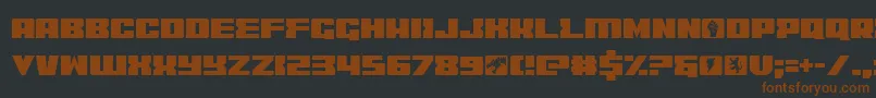 Coder Font – Brown Fonts on Black Background