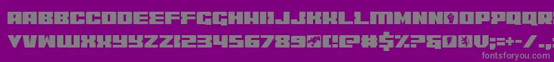 フォントCoder – 紫の背景に灰色の文字